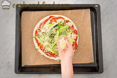 Oppskrift pizza med squash og sopp