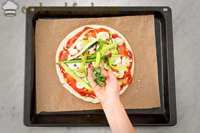 Oppskrift pizza med squash og sopp