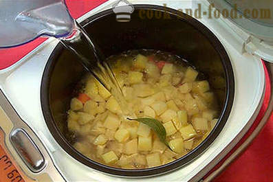 Hvordan koke potet suppe i multivarka