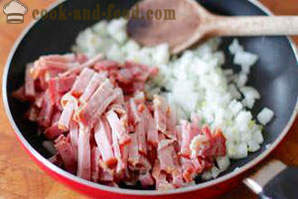 Pie med bacon - en trinnvis oppskrift bilder