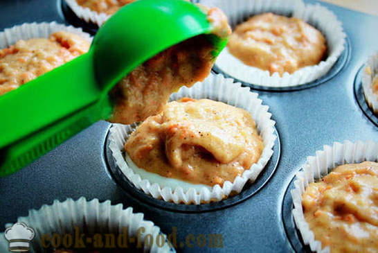 Smør gulrot muffins