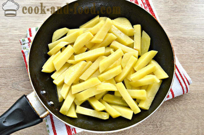 Stekte poteter med ost - hvordan å lage deilige poteter med ost, en trinnvis oppskrift bilder