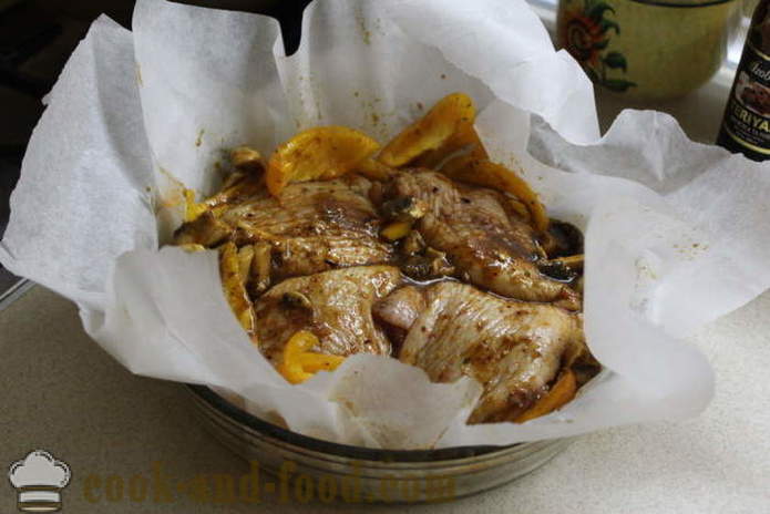 Kylling i teriyakisaus i ovnen - hvordan du koker kylling teriyaki, en trinnvis oppskrift bilder
