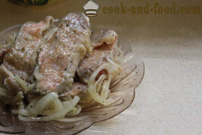 Fisk marinert i eddik med løk og einer - hvordan å lage mat marinert fisk hjemme, trinnvis oppskrift bilder