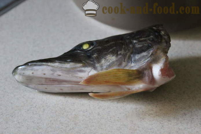 Fiskesuppe med gjedde hode pisket opp - hvordan å lage fiskesuppe fra en gjedde raskt, trinnvis oppskrift bilder