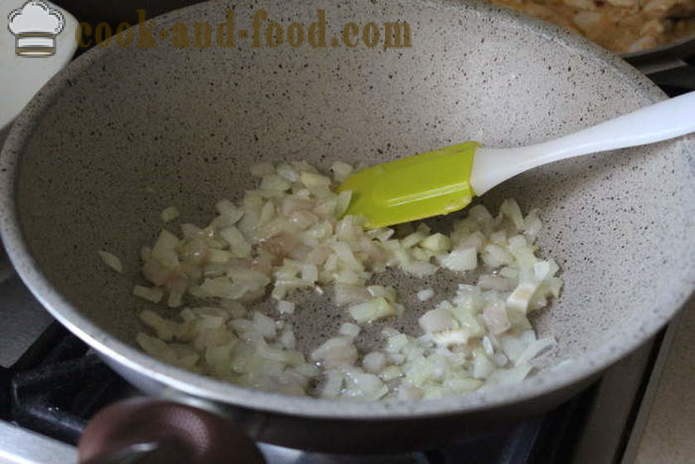 Kokte poteter med løk og bacon - så deilig å koke poteter for en siderett, en trinnvis oppskrift bilder