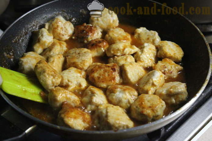 Mitboly Chicken - hvordan å lage kjøttboller i saus, trinn for trinn bilde-oppskrift saus mitbolov