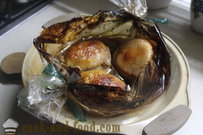 Kyllinglår bakt i ermet - som en deilig bakt kyllinglår i ovnen i soyasaus, en trinnvis oppskrift bilder