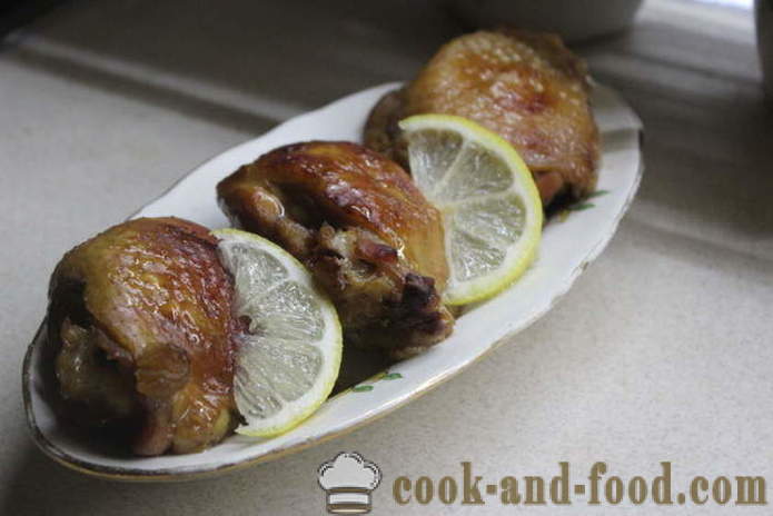 Kyllinglår bakt i ermet - som en deilig bakt kyllinglår i ovnen i soyasaus, en trinnvis oppskrift bilder
