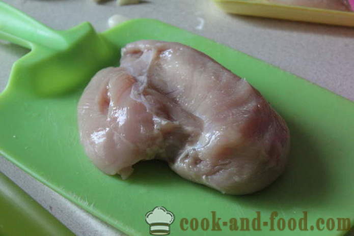 Hjem pastrami kyllingbryst i folie - hvordan å lage en pastrami kylling i ovnen, med en trinnvis oppskrift bilder