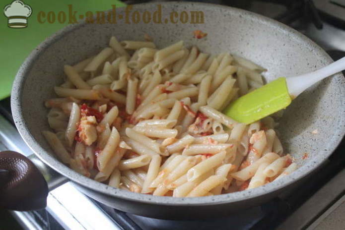 Italiensk pasta med tomat og fisk - hvordan du koker pasta med fisk og tomater, en trinnvis oppskrift bilder