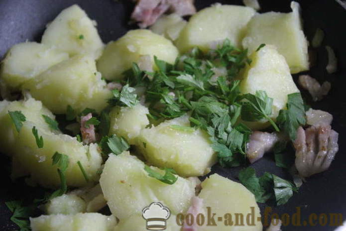 Velsmakende poteter med hvitløk og bacon - hvordan å lage en deilig nypoteter, en trinnvis oppskrift bilder