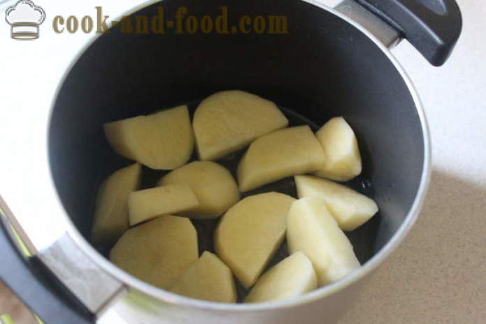Velsmakende poteter med hvitløk og bacon - hvordan å lage en deilig nypoteter, en trinnvis oppskrift bilder