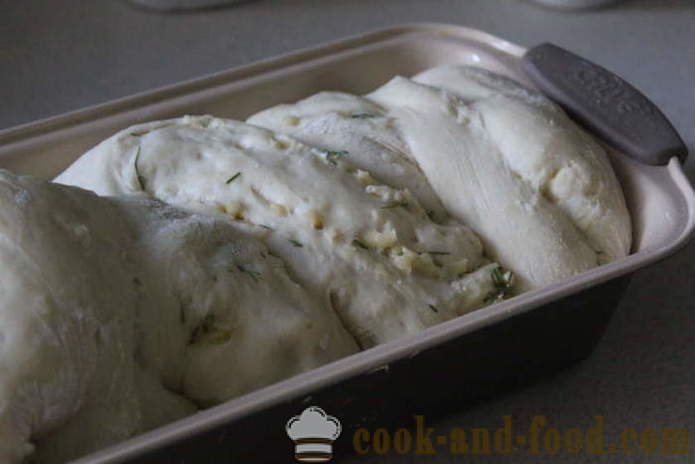 Hjemmelaget ost brød med urter - en trinnvis oppskrift ost brød i ovnen, med bilder