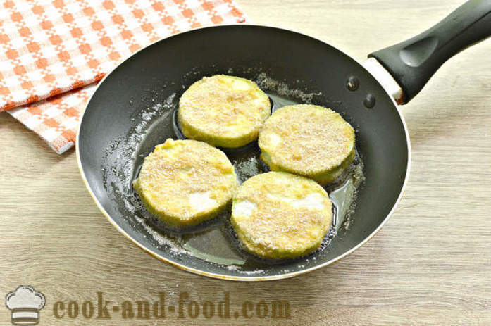 Stekt zucchini i pannen - hvordan å lage deilige stekt zucchini, en trinnvis oppskrift bilder