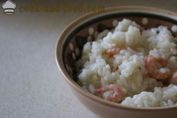 Deilig ris med reker i Thai - hvordan å koke ris med sjømat, en trinnvis oppskrift bilder