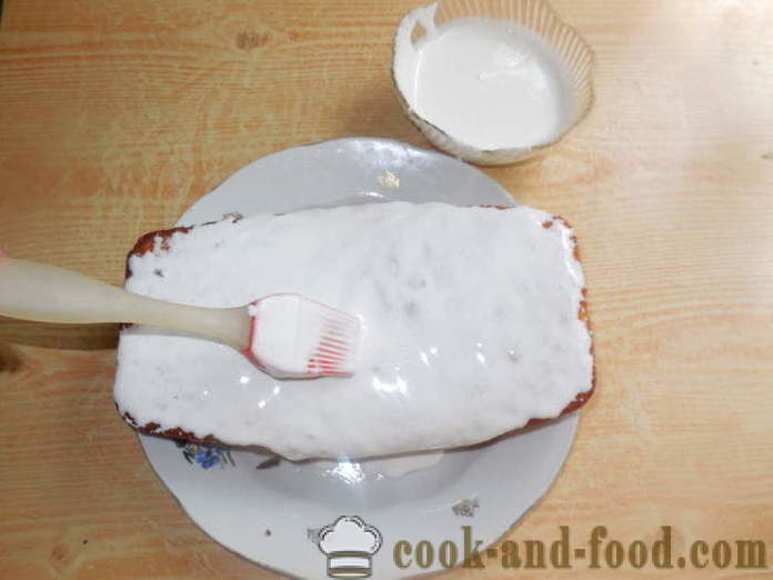 Glasur med gelatin for påske kake - hvordan å forberede glasur uten egg, trinnvis oppskrift bilder