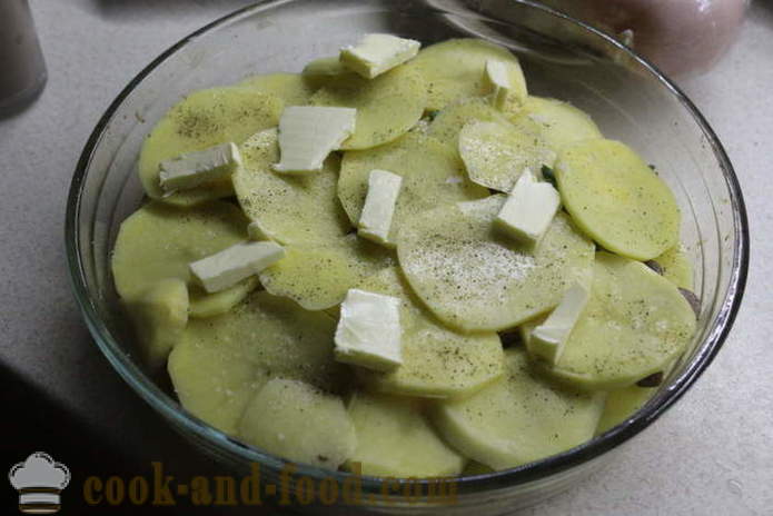 Gryte med rå poteter med sopp og sorrel - hvordan å lage en gryte av poteter med sopp, en trinnvis oppskrift bilder