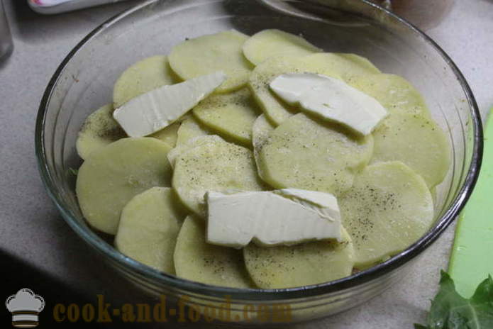 Gryte med rå poteter med sopp og sorrel - hvordan å lage en gryte av poteter med sopp, en trinnvis oppskrift bilder
