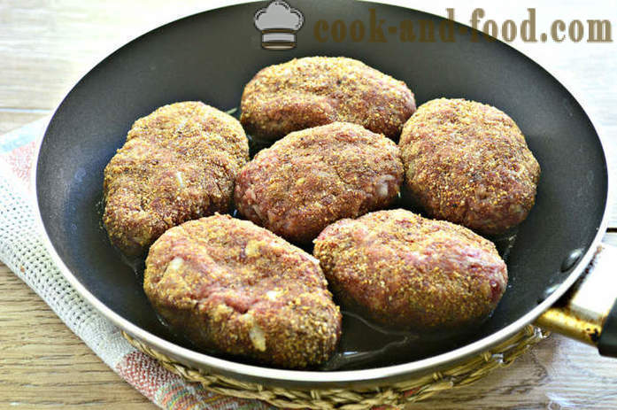 Saftige kjøttkaker med revet rå poteter - Hvordan lage burgere fra kjøttdeig med poteter, en trinnvis oppskrift bilder