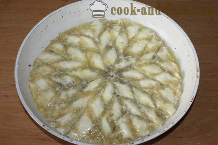 Tyrkisk baklava med valnøtter - Hvordan lage baklava hjemme, steg for steg oppskrift bilder