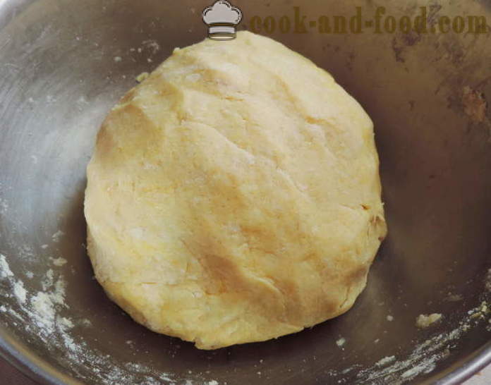 Shortbread gjærdeig for kaken, paier, kaker eller bagels - hvordan å lage sand-gjærdeig, en trinnvis oppskrift bilder