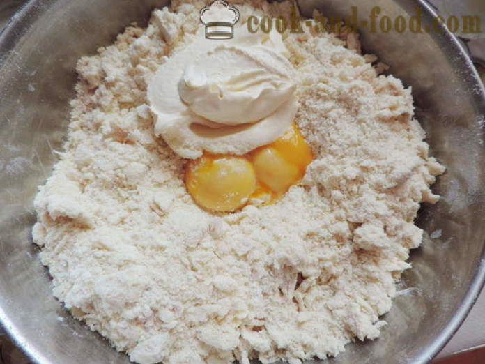Shortbread gjærdeig for kaken, paier, kaker eller bagels - hvordan å lage sand-gjærdeig, en trinnvis oppskrift bilder