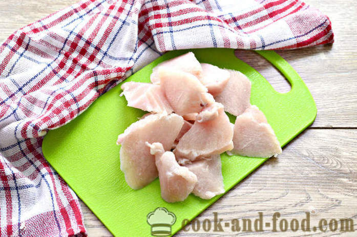 Kosttilskudd dumplings med hakket kylling - hvordan å lage dumplings med hakket kylling, med en trinnvis oppskrift bilder