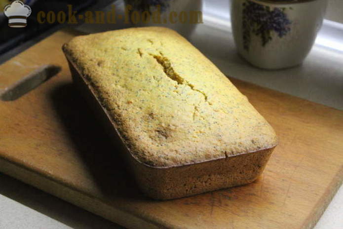 Enkel kake med gulrøtter og valmuefrø - hvordan å bake en gulrotkake i ovnen, med en trinnvis oppskrift bilder