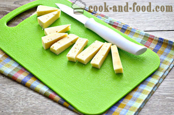 Stekt kjøtt biffstykker med ost fylling - hvordan å lage karbonader fylt med ost, en trinnvis oppskrift bilder
