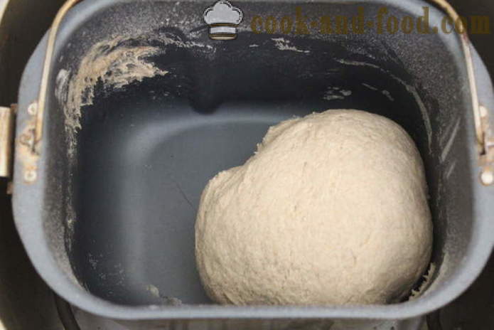 Rustikk brød i brødbakemaskinen fra rug og hele hvetemel - hvordan å lage brød fra ulike typer mel i brødet maker, en trinnvis oppskrift bilder