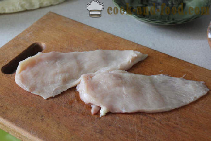 Escalope av kyllingbryst i en panne - hvordan å steke en kylling schnitzel i en stekepanne, en trinnvis oppskrift bilder