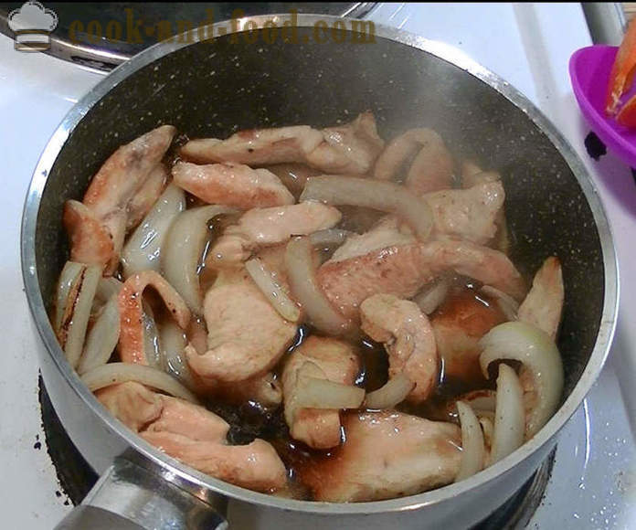Kyllingbryst i kinesisk soyasaus - hvordan du koker kylling i en kinesisk saus, en trinnvis oppskrift bilder