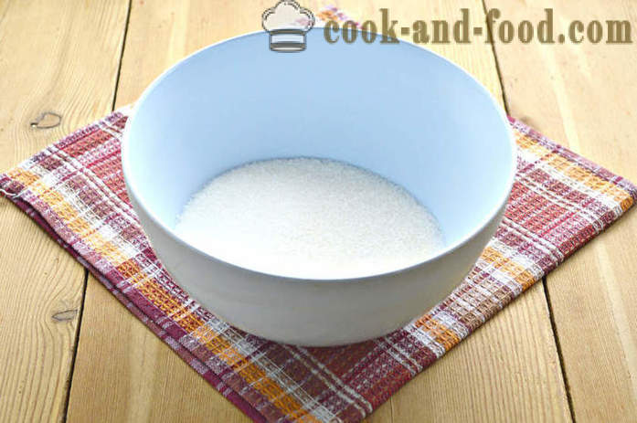 Pie-manna på vannet med egg - Hvordan lage manna i vann i ovnen, med en trinnvis oppskrift bilder