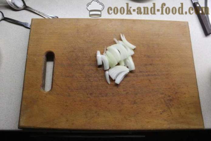 Rømme og løk saus med syltet løk - hvordan å lage en deilig saus med løk, rømme og majones med en trinnvis oppskrift bilder