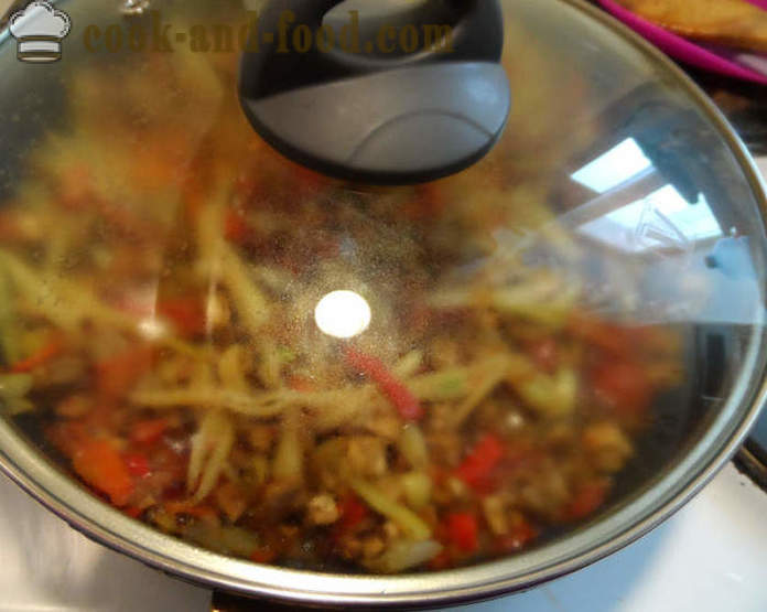 Tykk suppe Chili con carne - hvordan å lage en klassisk chili con carne, trinnvis oppskrift bilder