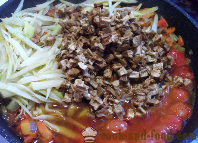 Tykk suppe Chili con carne - hvordan å lage en klassisk chili con carne, trinnvis oppskrift bilder