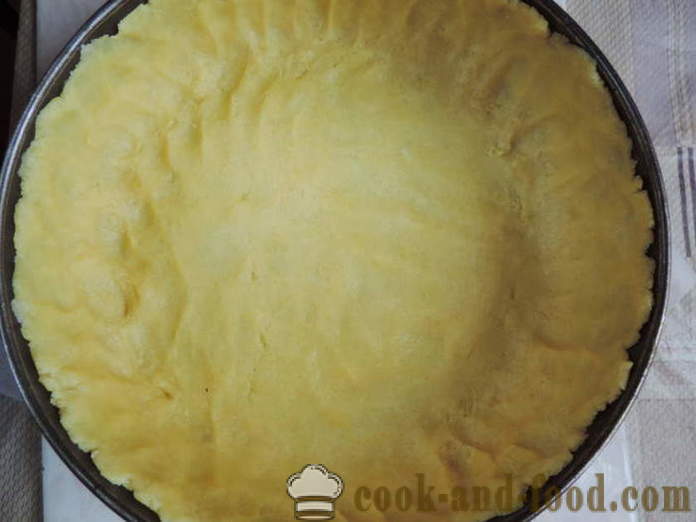 Hjemmelaget ostekake med cottage cheese på en mørdeig - hvordan å lage en ostekake hjemme, trinnvis oppskrift bilder
