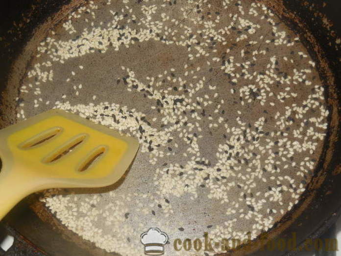 Deilige rundstykker av pitabrød med poteter og pølse - Hvordan forberede ruller av pita utstoppede, steg for steg oppskrift bilder