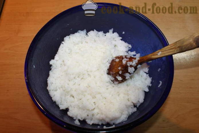 Best sushi ris med ris eddik - hvordan å lage ris til sushi hjemme, trinnvis oppskrift bilder