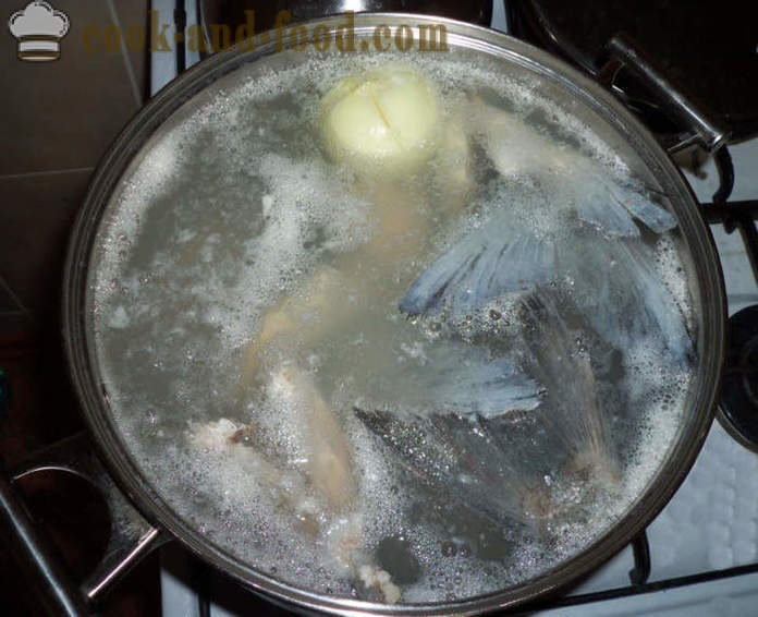 Deilig suppe av karpe - hvordan du koker suppe av karpe, med en trinnvis oppskrift bilder