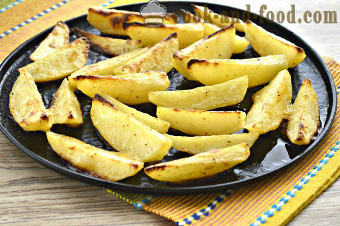 Poteter med majones i ovnen - som bakte poteter i ovnen med majones, en trinnvis oppskrift bilder