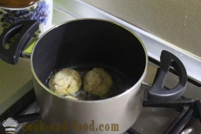 Baller av poteter med ost og urter i olje - hvordan å lage potet baller med ost, en trinnvis oppskrift bilder