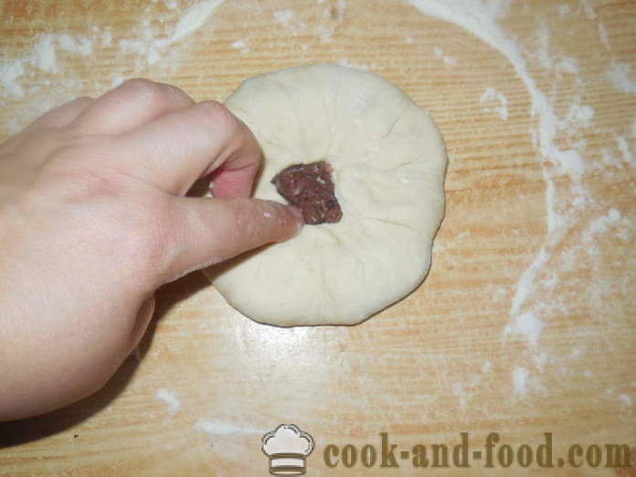 Tatar fatet Cainari - hvordan å lage tortillas med kjøtt i ovnen, med en trinnvis oppskrift bilder