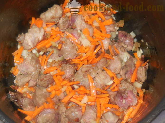 Couscous med lam i multivarka - hvordan du koker couscous i multivarka med kjøtt, en trinnvis oppskrift bilder
