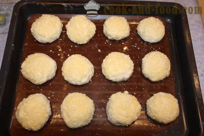 Gjær ruller filler og grus - hvordan å lage muffins med sprinkles, en trinnvis oppskrift bilder