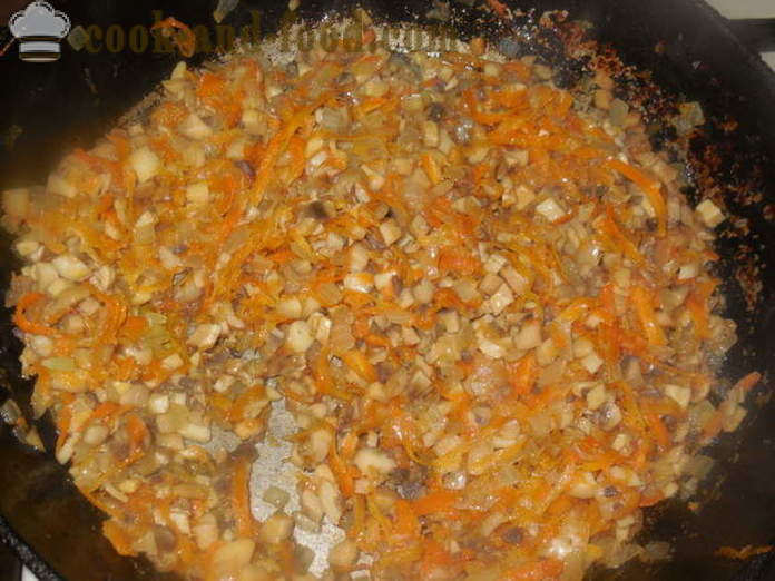 Fylt kål med bokhvete, poteter og sopp - hvordan å lage mat meatless fylt med bokhvete, en trinnvis oppskrift bilder