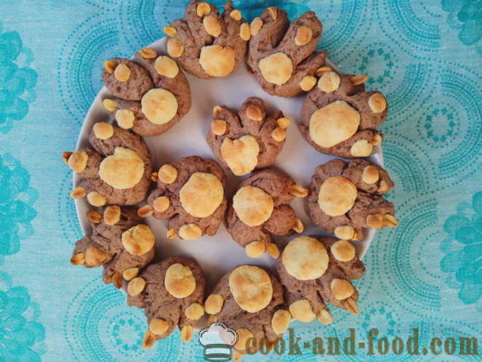 Sjokolade pepperkaker for Halloween - hvordan å lage cookies for Halloween med hendene, trinnvis oppskrift bilder