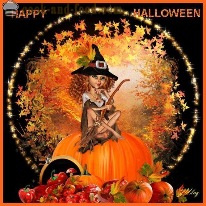Scary Halloween kort med ettermiddag - bilder og postkort for Halloween for gratis