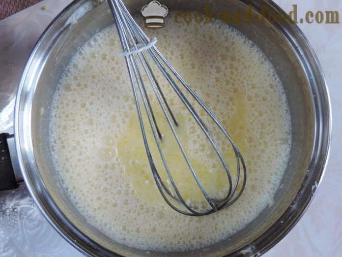 Sitron vaniljesaus med stivelse - hvordan å lage hjemmelaget vaniljesaus med sitron, med en trinnvis oppskrift bilder